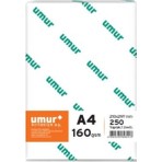 Umur A4 Gramajlı Fotokopi Kağıdı 160 gr 1 Paket 250 Yaprak