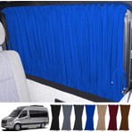 Oto Pandami Mercedes Sprinter W907 Uzun 2018+ Uyumlu Mavi Raylı Oto Perde Takımı
