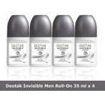 Deotak Invısıble For Men Roll-On Deodorant 35 ml x 4