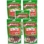 Freshy Ducky Twists - Ördek Kaplı Sütlü Burgru Köpek Ödülü 90 gr-10 Çubuk 5li Paket(Ekonomik Paket)