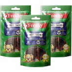 Freshy 3'lü Set Beefy Twists 24 gr Gerçek Dana Etli Sağlıklı Doğal Köpek Ödülleri