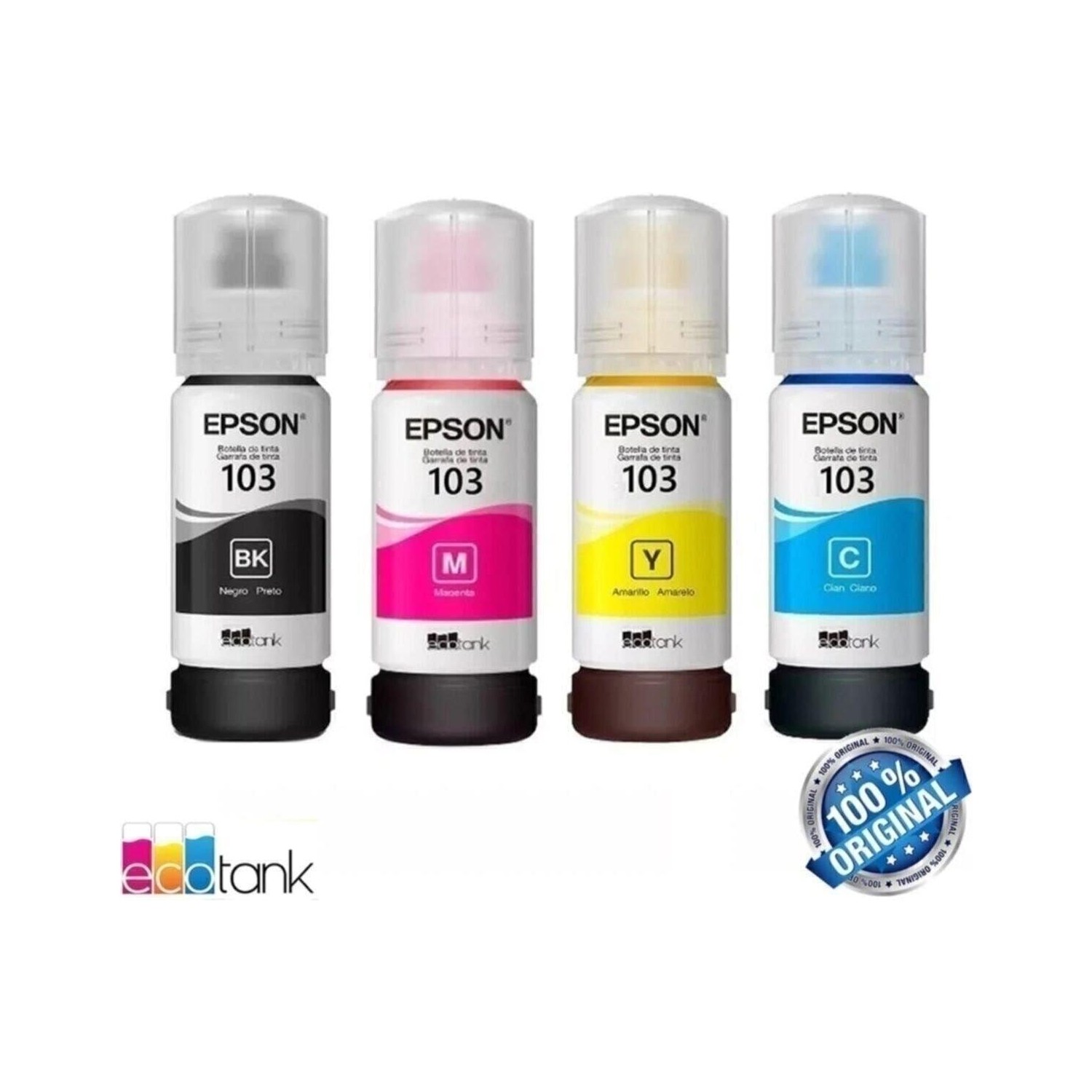 Epson 103 Ecotank L3150 4 Renk Orjinal Mürekkep Seti Bk65ml Fiyatı 4889