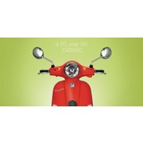 Ggart Decoration Motorcu Kask Askısı Kanvas Baskı Vespa 3 (Ikili Askılık)