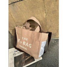 Zeyzey Butik Essentıal Kanvas Kumaş Vizon Kadın Spor Çanta