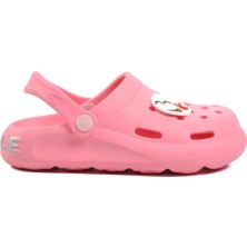 Aspor Brn 1648-F Pembe Desenli Çocuk Sabo Terlik