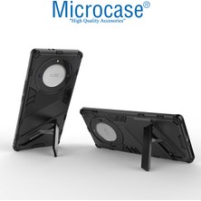 Microcase Honor X9A Matrix Serisi Armor Standlı Perfect Koruma Kılıf - Siyah AL3416