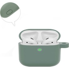 Wozlo Apple Airpods Pro 1. Nesil Kılıf Mat Esnek Silikon Koruyucu Kılıf 360 Tam Koruma - Yeşil