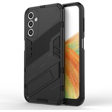 Microcase Samsung Galaxy A04S Matrix Serisi Armor Standlı Perfect Koruma Kılıf - Siyah AL3416