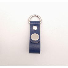 Angel Çanta Aksesuar Lacivert Gerçek Deri Çıtçıtlı Sapucu Böce Gümüş Metalli 1 Adet