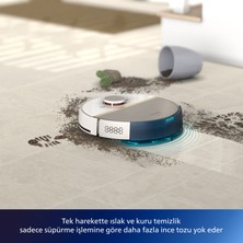 Philips HomeRun 7000 Serisi Aqua Islak-Kuru Robot Süpürge-Otomatik Boşaltma İstasyonlu-Beyaz&Gold XU7100/02