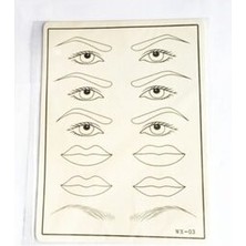 Epicsa Latex Pratik Şablonu Kaş ve Dudak 4 Adet