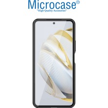 Microcase Huawei Nova 10 Se Leather Serisi Deri Efekt Silikon Kılıf - Siyah AL3337