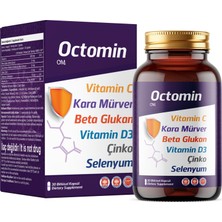 Octomin - Vitamin C, Betaglukan, Kara Mürver, Vitamin D, Selenyum, Çinko