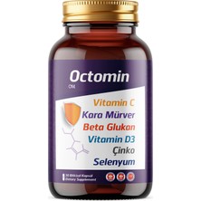 Octomin - Vitamin C, Betaglukan, Kara Mürver, Vitamin D, Selenyum, Çinko