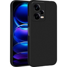 Fibaks Xiaomi Redmi Note 12 Pro 5g Kılıf Premier Yumuşak Sofr Mat Renkli İnce Klasik Standart Silikon Kapak