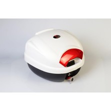 Mert Motors 32 Motosiklet Arka Çanta Beyaz 32 Litre