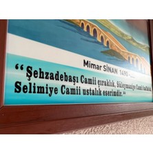 Ony Yapım Çerçeveli Türk Büyükleri Mimar Sinan Tablosu
