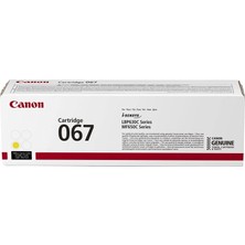 Canon CRG-067 Orjinal Toner Sarı / LBP-631CW - LBP-633CDW - MF-651CW - MF-655CDW - MF-655CX - MF-657CDW