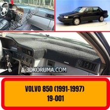 A3D Torpido Koruma Volvo 850 Ön Göğüs / Panel /  Torpido Koruması - Kılıfı - Halısı