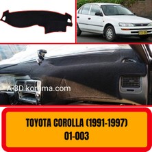 A3D Torpido Koruma Toyota Corolla E100 1991-1995 Ön Göğüs / Panel /  Torpido Koruması - Kılıfı - Halısı