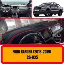 A3D Torpido Koruma Ford Ranger 2018-2019 Ön Göğüs / Panel /  Torpido Koruması - Kılıfı - Halısı