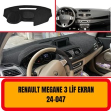 A3D Torpido Koruma Renault Megane 3 Lif Ekran Ön Göğüs / Panel /  Torpido Koruması - Kılıfı - Halısı