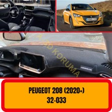 A3D Torpido Koruma Peugeot 208 ( 2020+ ) Ön Göğüs / Panel /  Torpido Koruması - Kılıfı - Halısı