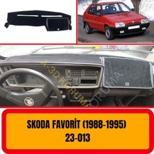 A3D Torpido Koruma Skoda Favorit 1987-1995 Ön Göğüs / Panel /  Torpido Koruması - Kılıfı - Halısı