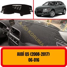A3D Torpido Koruma Audi Q5 (2008-2017) Ön Göğüs / Panel /  Torpido Koruması - Kılıfı - Halısı