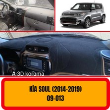 A3D Torpido Koruma Kia Soul 2014+ Ön Göğüs / Panel /  Torpido Koruması - Kılıfı - Halısı