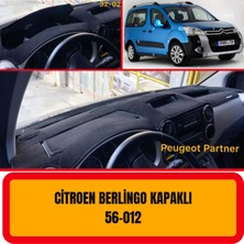 A3D Torpido Koruma Citroen Berlingo Kapaklı Ön Göğüs / Panel /  Torpido Koruması - Kılıfı - Halısı