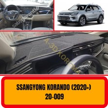 A3D Torpido Koruma Ssangyong Korando 2020 + Ön Göğüs / Panel /  Torpido Koruması - Kılıfı - Halısı
