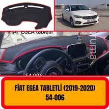 A3D Torpido Koruma Fiat Egea Tabletli  2019+ Ön Göğüs / Panel /  Torpido Koruması - Kılıfı - Halısı