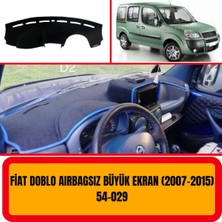 A3D Torpido Koruma Fiat Doblo 2007-2015 Airbagsiz Double Ekran Ön Göğüs / Panel /  Torpido Koruması - Kılıfı - Halısı