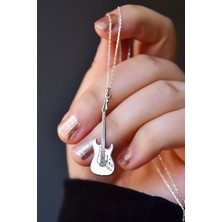 Papatya Silver 925 Ayar Gümüş Retro, Elektronik Gitar Kolye