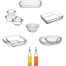 Paşabahçe Borcam Tepsi ve Tencre Seti - 12 Parça  Borcam Çeyiz Seti