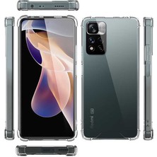 Heptek İletişim Xiaomi Redmi Note 11 Pro Plus 5g Şeffaf Kılıf Köşelerde Darbelere Karşı Ultra Kalınlık (Antishock)