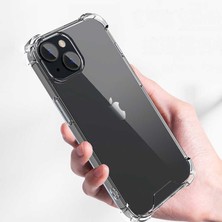 Heptek İletişim Apple  iPhone 14 Plus Şeffaf Kılıf Köşelerde Darbelere Karşı Ultra Kalınlık (Antishock)