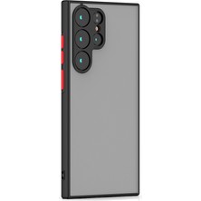 Heptek İletişim Galaxy S23 Ultra Kılıf Mat Parmak Izi Yapmaz Kamera Korumalı Renkli Tuşlu Sert Silikon Kapak (Hux)