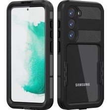 Wowacs Samsung Galaxy S23 ile Uyumlu Kılıf Su Geçirmez 360 Derece Koruma Waterproof Telefon Kılıfı