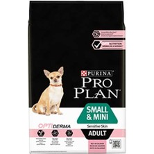 Pro Plan Small & Mini Sensitive Skin Somonlu ve Pirinçli Küçük Irk Yetişkin Köpek Maması 3 kg