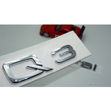 Dk Audi Q3 35 Tfsi Krom Abs 3m 3D Bagaj Yazı Logo Orjinal Ürün