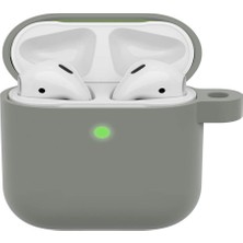 Wozlo Apple Airpods 3 Koruyucu Kılıf - 3. Nesil Silikon Kulaklık Koruma Kılıfı - Gri