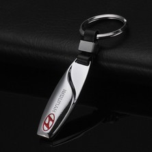 İdeal Aksesuar Hyundai Metal Anahtarlık Kırmızı Logo Car Keychain I20 I30 Accent Era Tucson Getz Ioniq Sonata