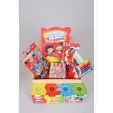 Fatih Dekomus Boyama/aktivite Seti,sulu Boya,kuru Boya,oyun Hamuru, Pastel Boya ve Boyama Kitabı