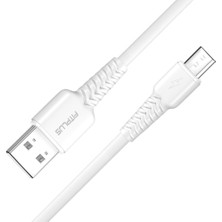 Fit Plus Fitplus Bianca B421 USB - Micro USB Flex Şarj Kablosu 2.4A 1mt