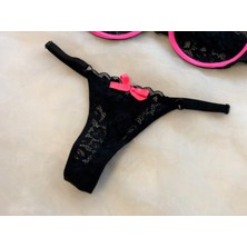 Zag Lingerie Neon Detay Bacak Aksesuarlı Sütyen Takım