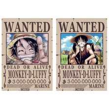 One Pıece Poster Monkey D. Luffy, Roronoa Zoro