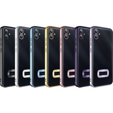 Kny Xiaomi Poco X5 Kılıf Renkli Kenarlı Parlak Logo Açık Şeffaf Omega Silikon