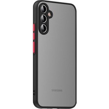 Pilanix Samsung Galaxy A14 Kılıf Renkli Kenarlı Arkası Buzlu Kamera Korumalı Hux Kapak